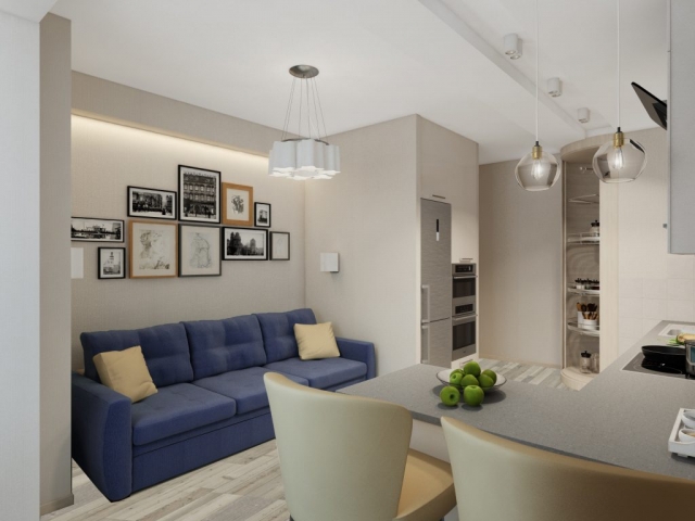 Дизайн квартиры площадью 82 м2