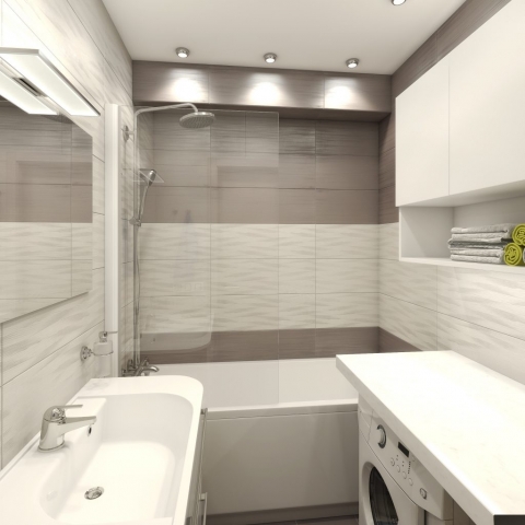 Дизайн однокомнатной квартиры площадью 43 м2