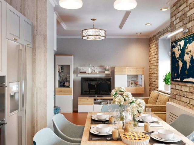 Дизайн квартиры площадью 120 м2